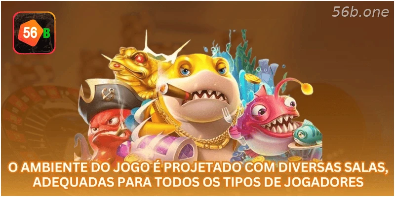 O ambiente do jogo é projetado com diversas salas, adequadas para todos os tipos de jogadores.
