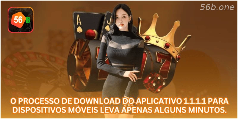 Instalação do aplicativo 1.1.1.1 em dispositivos móveis.