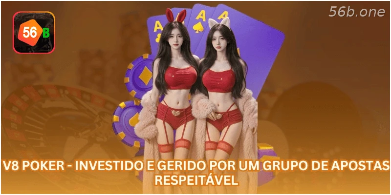 V8 Poker como sala de jogos de cartas online na 56B.